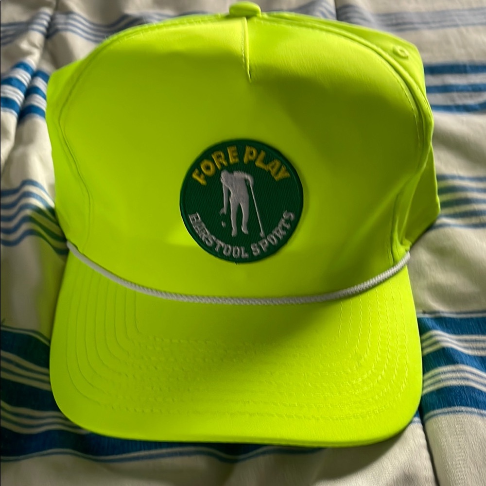 Fore Play Barstool Sports Neon Green Cap